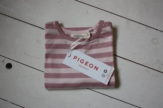 Long Sleeve T-Shirt | Pink Breton Stripe