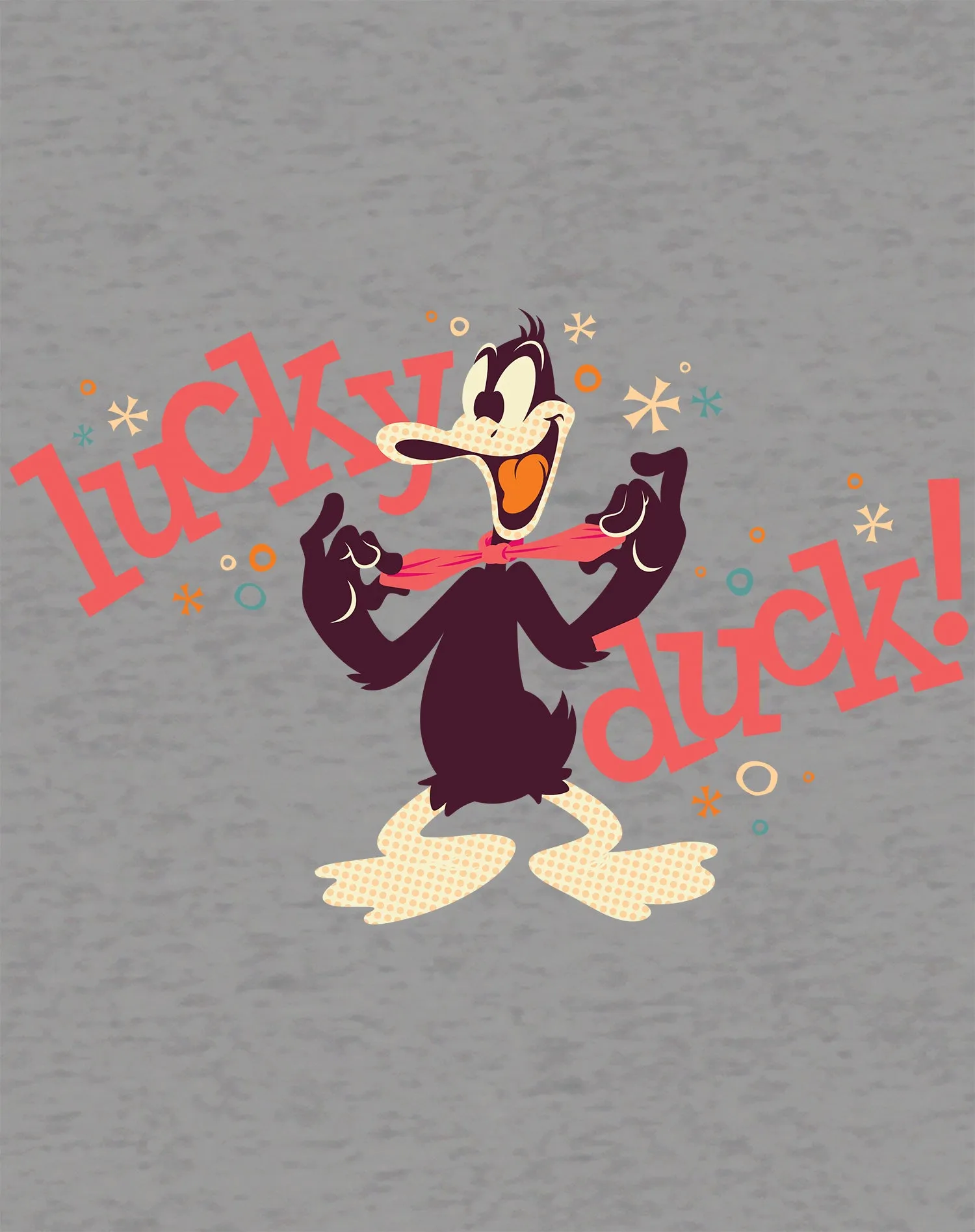 Looney Tunes Daffy Duck Retro Lucky Official Men's T-shirt