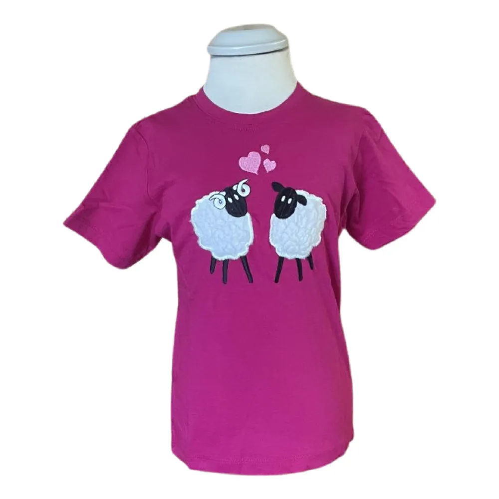 Love Ewe Sheep Fuschia T-shirt