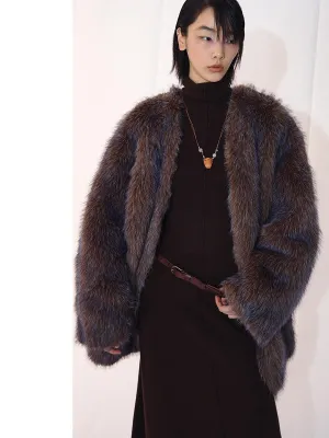 Luxurious Faux Fur Coat