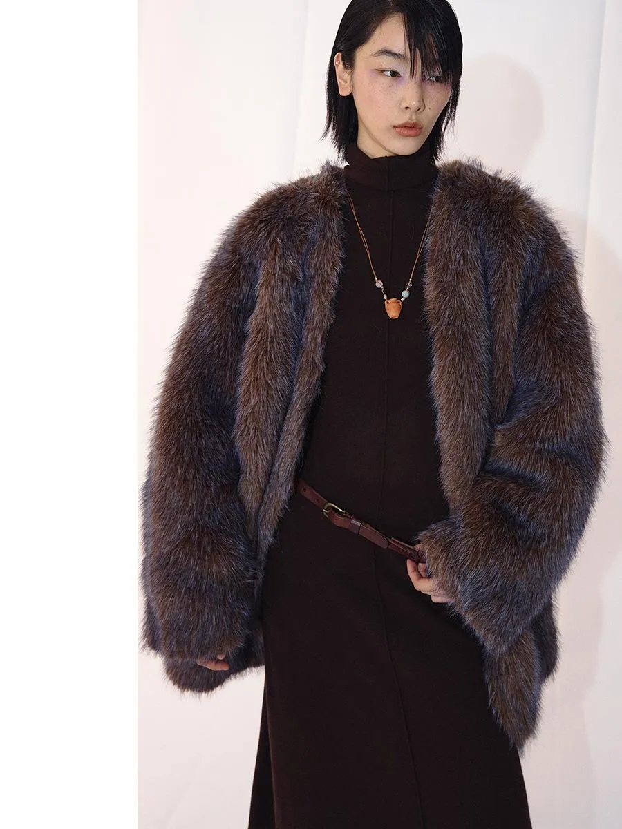 Luxurious Faux Fur Coat