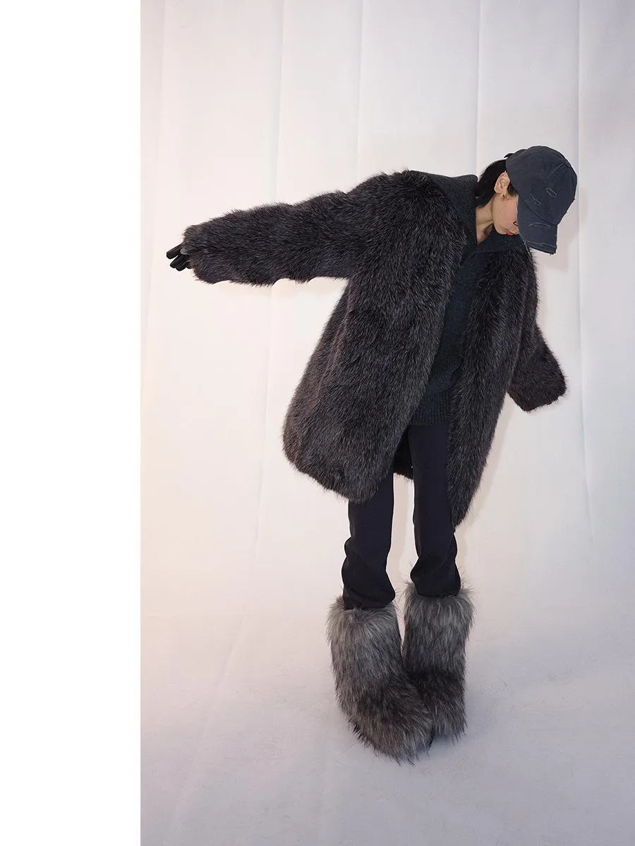 Luxurious Faux Fur Coat