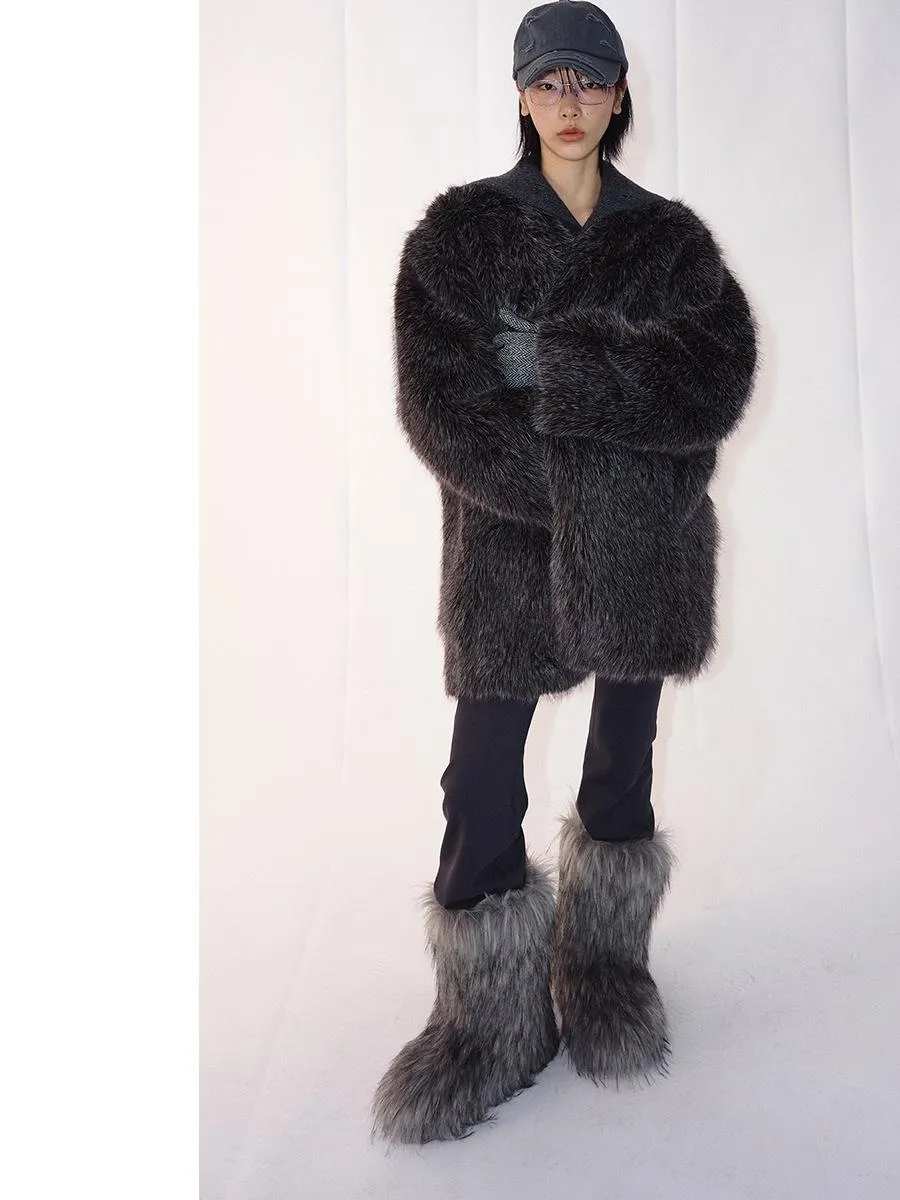 Luxurious Faux Fur Coat