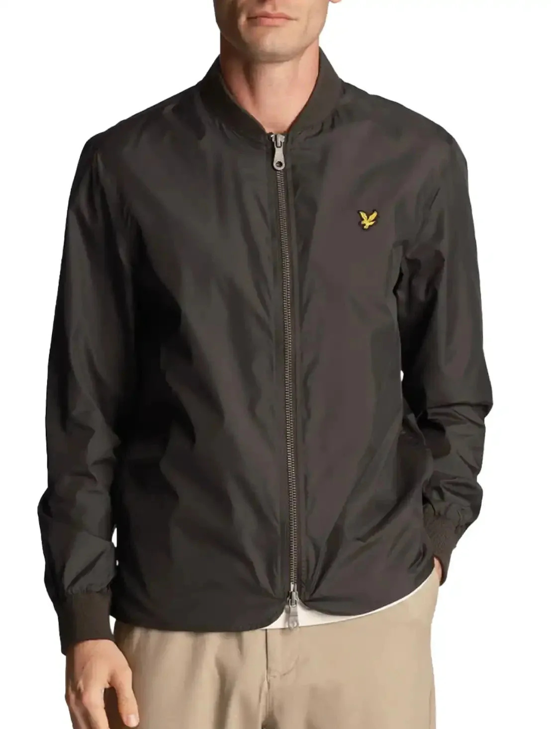 Lyle & Scott Men's Bomber Jacket Gunmetal