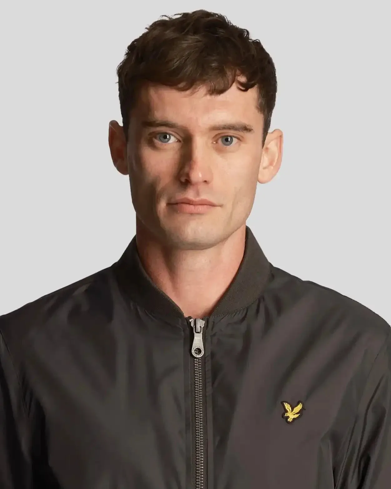 Lyle & Scott Men's Bomber Jacket Gunmetal