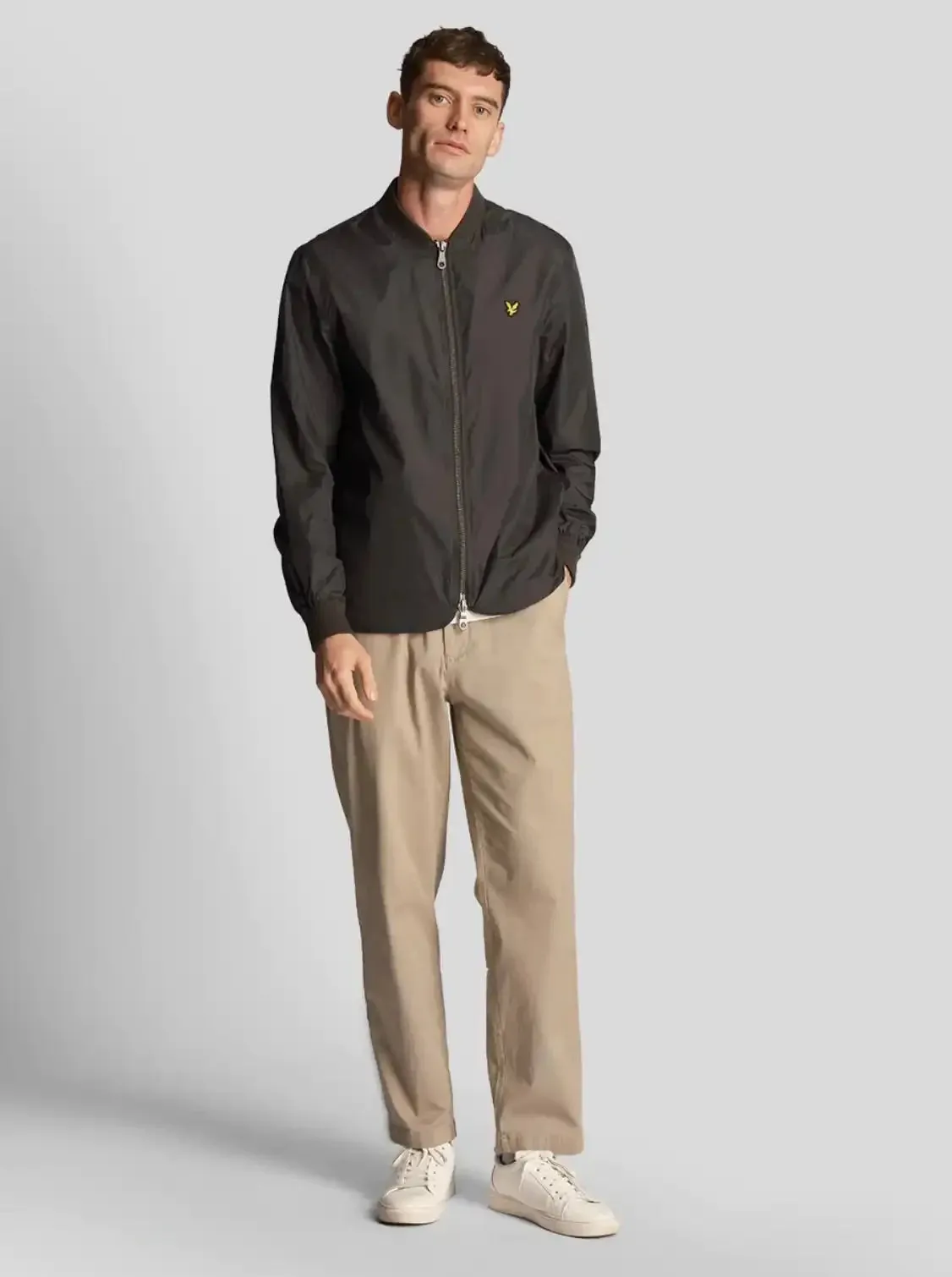 Lyle & Scott Men's Bomber Jacket Gunmetal