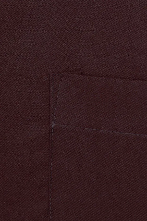 Maroon Self Textured Formal Shirt