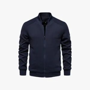 Mason | Men Waffle Bomber Jacket – Lightweight & Breathable - Textured Knit