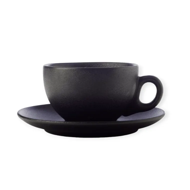 Maxwell & Williams Caviar Coupe Cup & Saucer 250ml AX0355
