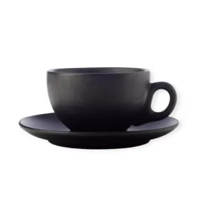 Maxwell & Williams Caviar Coupe Cup & Saucer 250ml AX0355