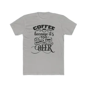 Men's Cotton Crew Tee-Coffee-Beer