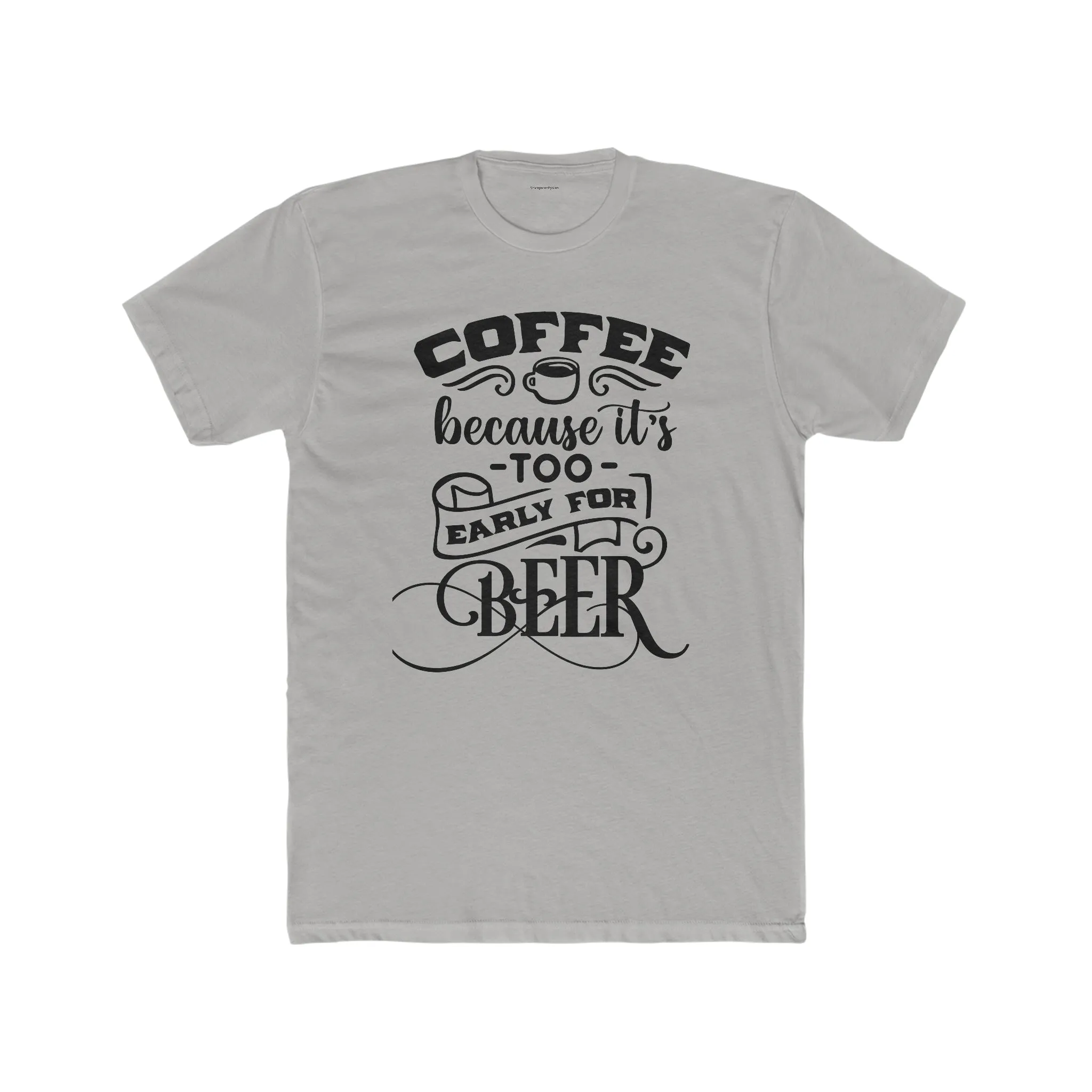 Men's Cotton Crew Tee-Coffee-Beer