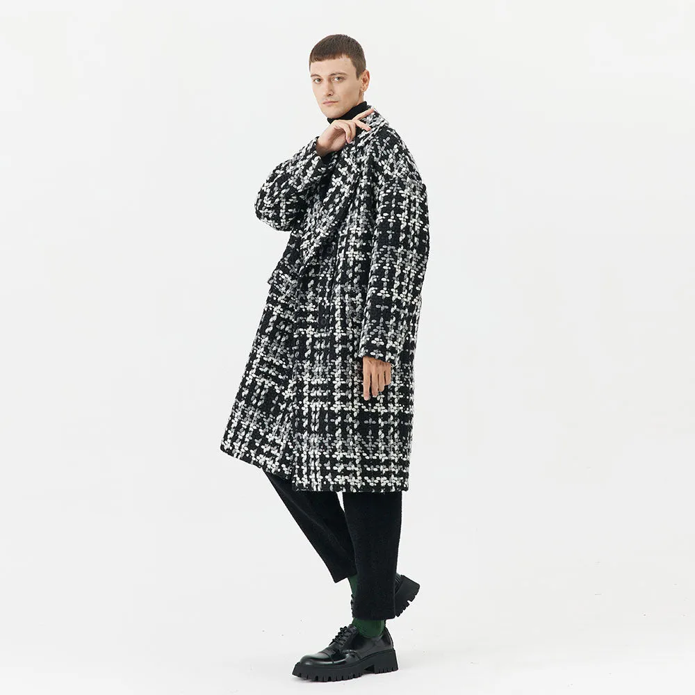 Men's Mid-Length Wool Coat