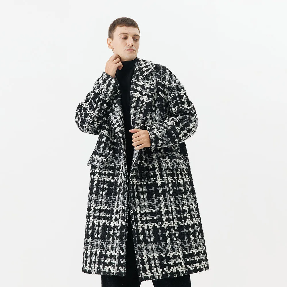 Men's Mid-Length Wool Coat