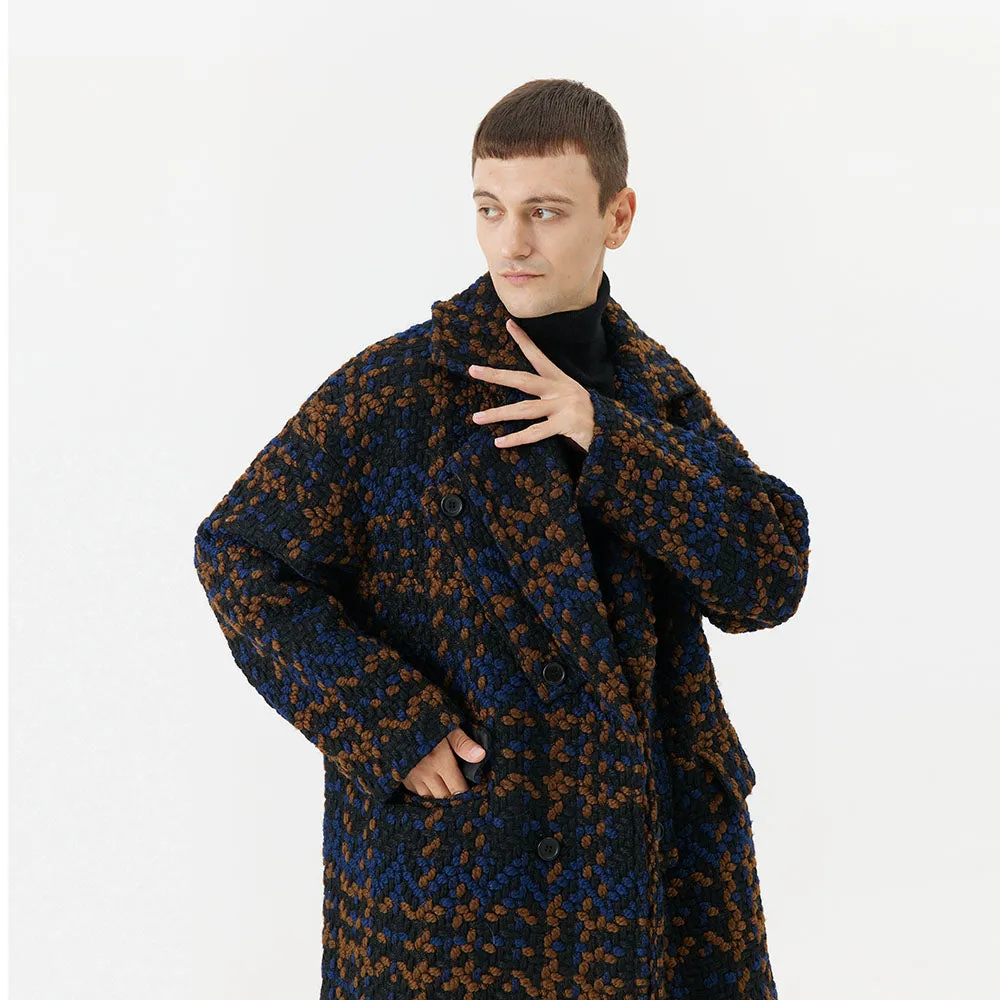 Men's Mid-Length Wool Coat