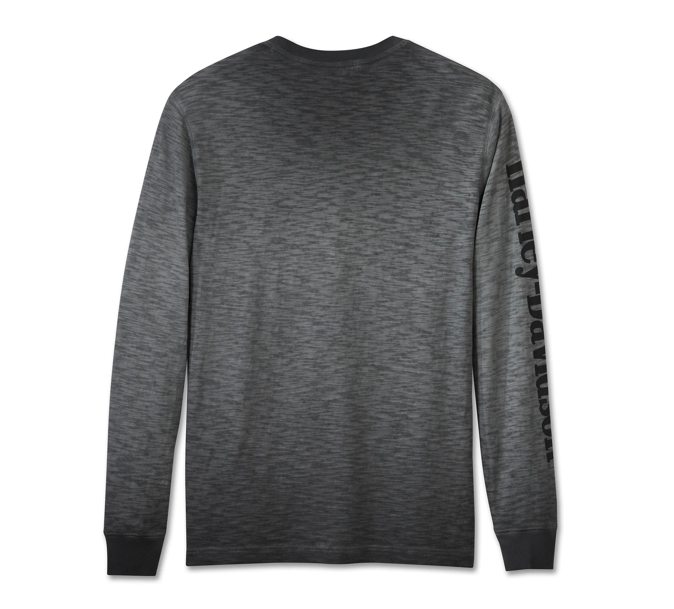 Men's Oil Can Slub Long Sleeve Tee - Harley Black
