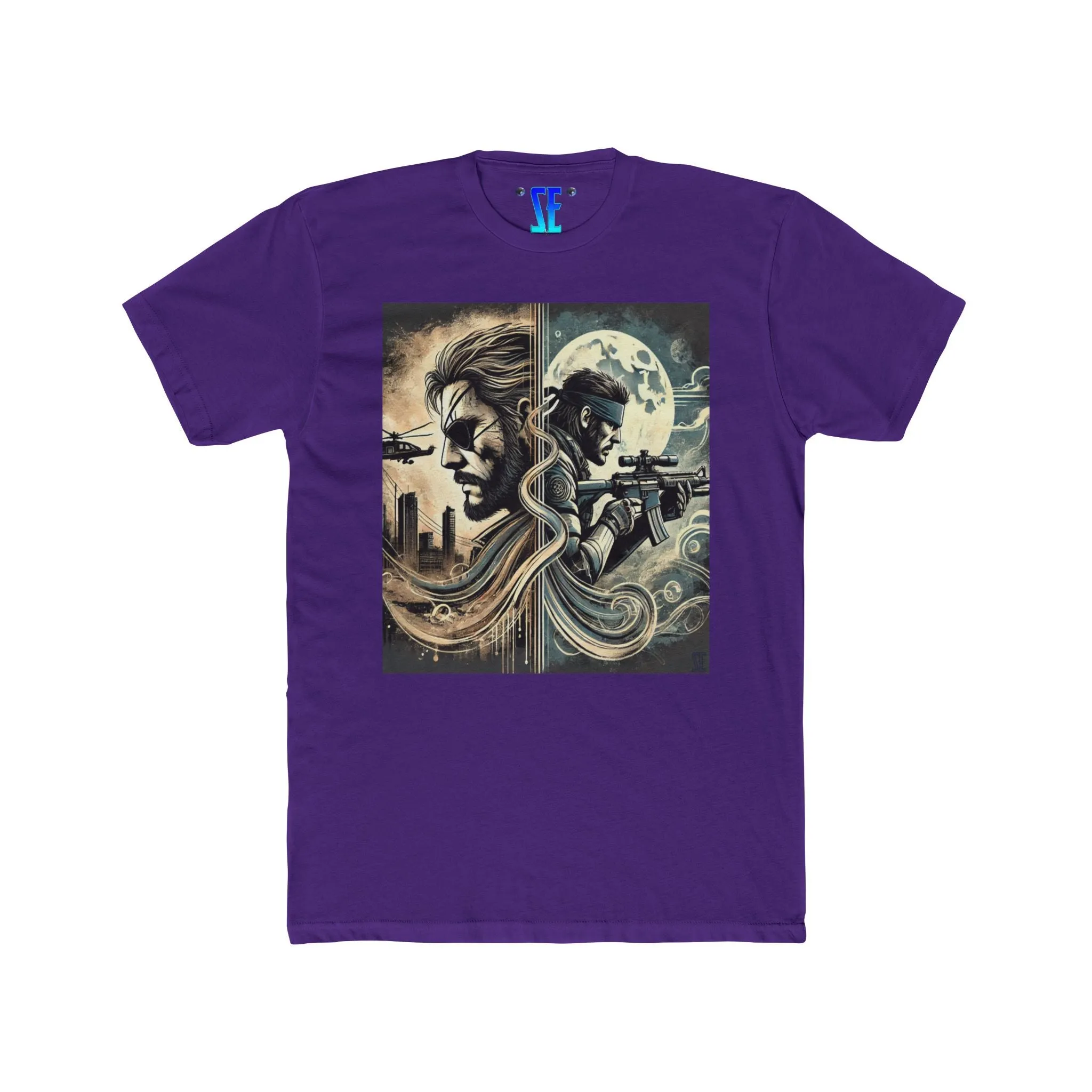 MGS Dual Perspectives Graphic T-Shirt Celebrating Tactical Heroes Legacy Stories
