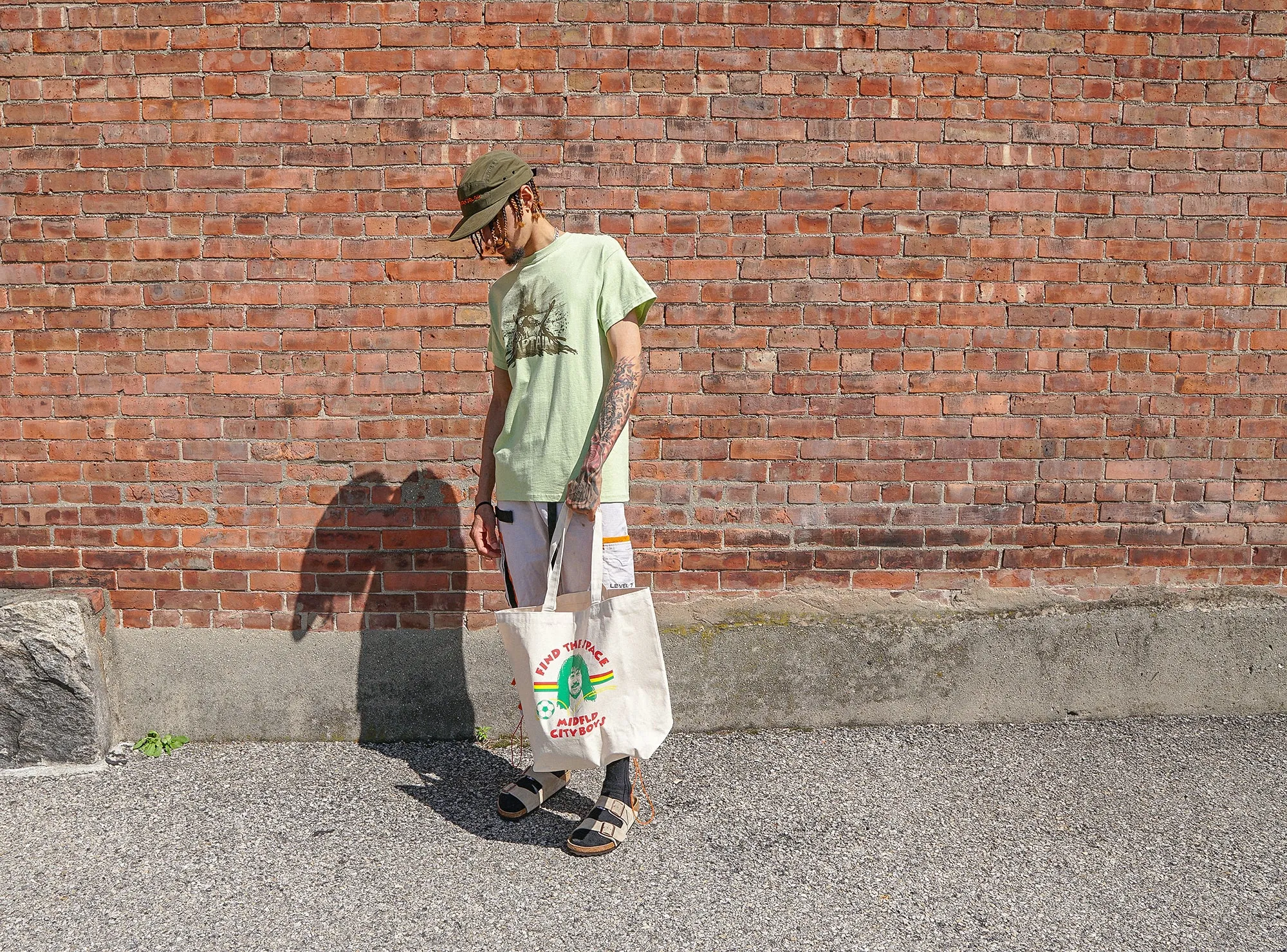 MIDFLD x CITY BOYS Captain Tee - Pistachio