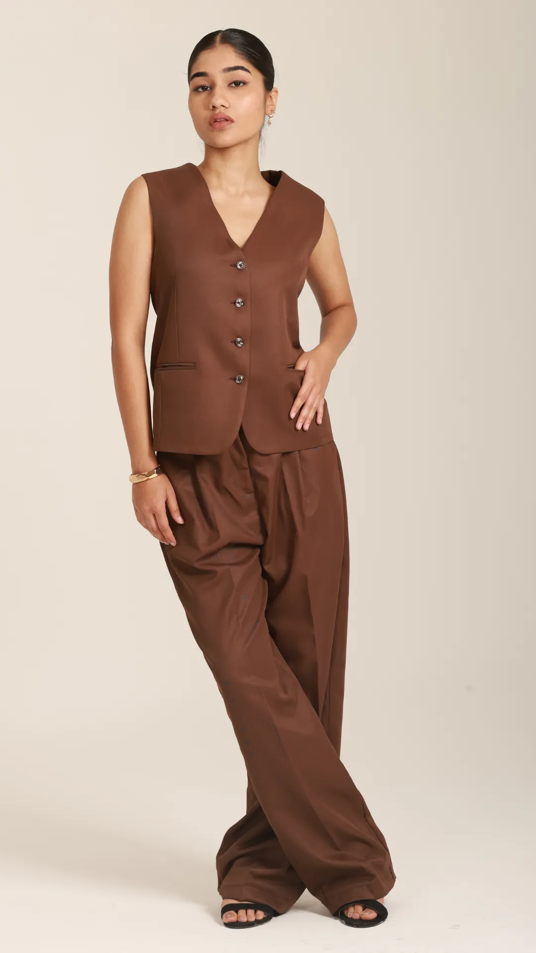 Mocha Mousse Waistcoat
