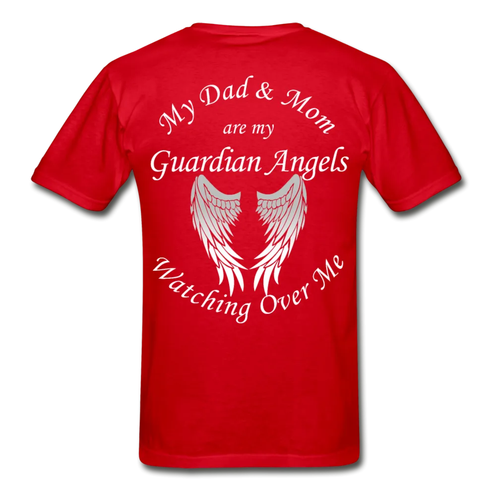 Mom and Dad Guardian Angels Gildan Ultra Cotton Adult T-Shirt