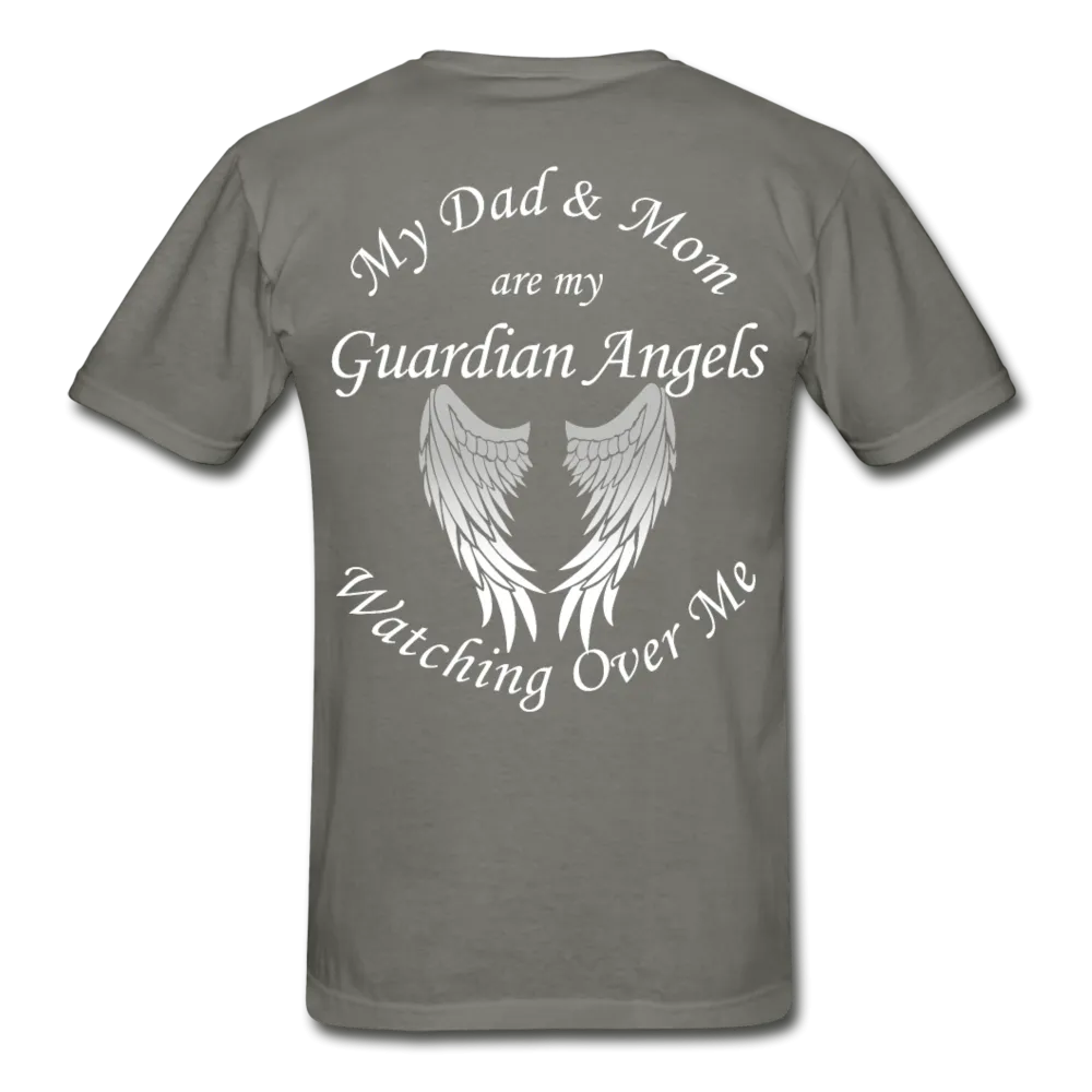 Mom and Dad Guardian Angels Gildan Ultra Cotton Adult T-Shirt