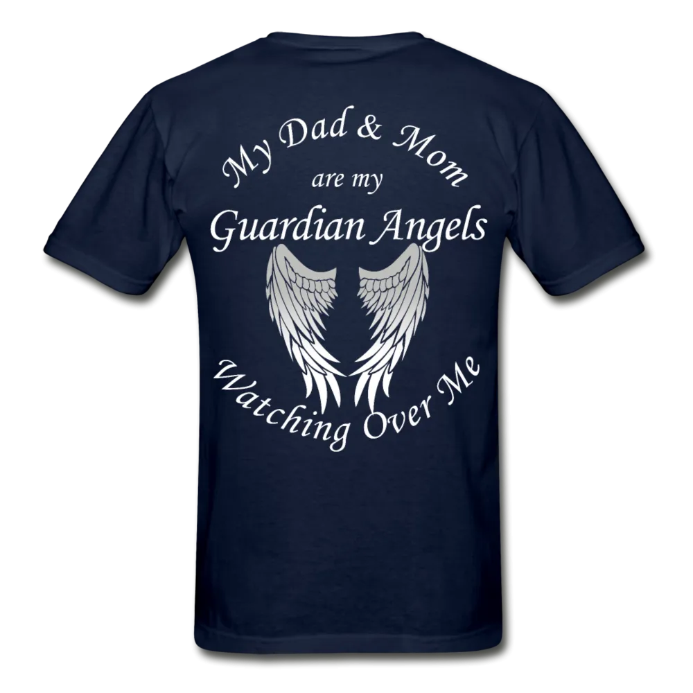 Mom and Dad Guardian Angels Gildan Ultra Cotton Adult T-Shirt