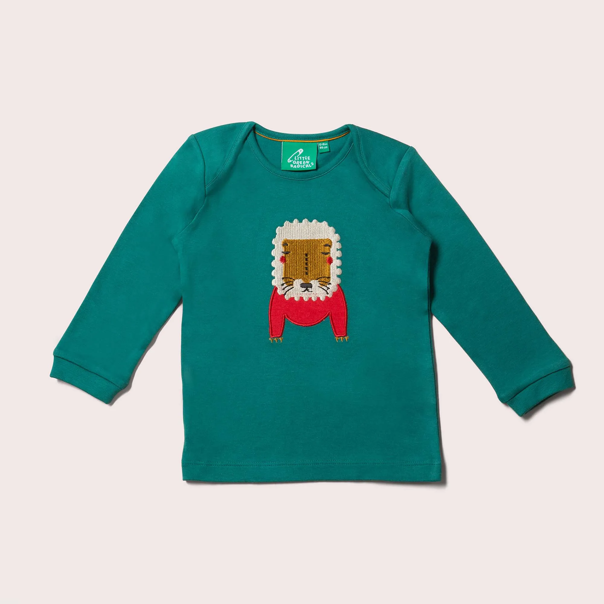 Mountain Lion Applique Long Sleeve T-Shirt