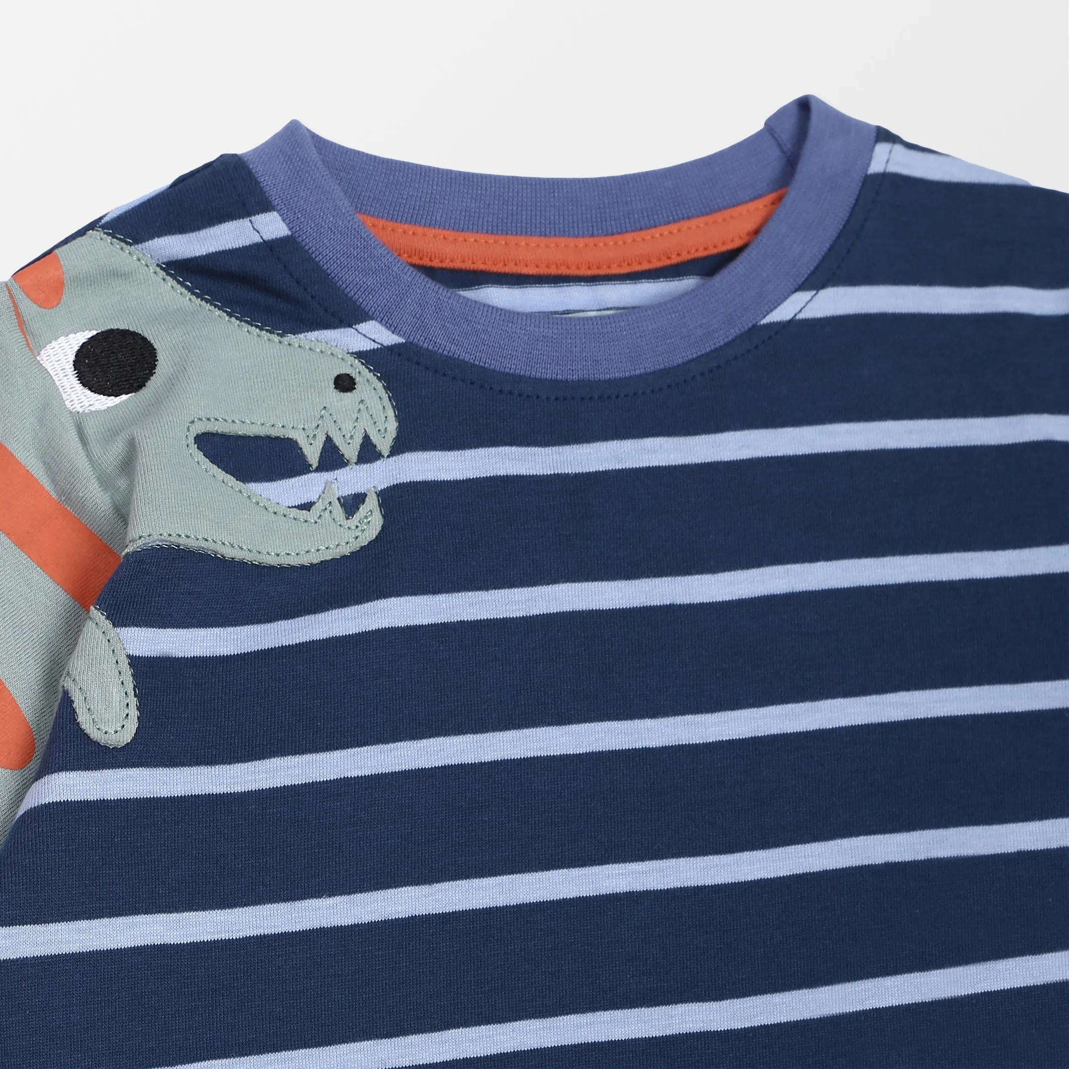 Multicoloured Stripe Print Top