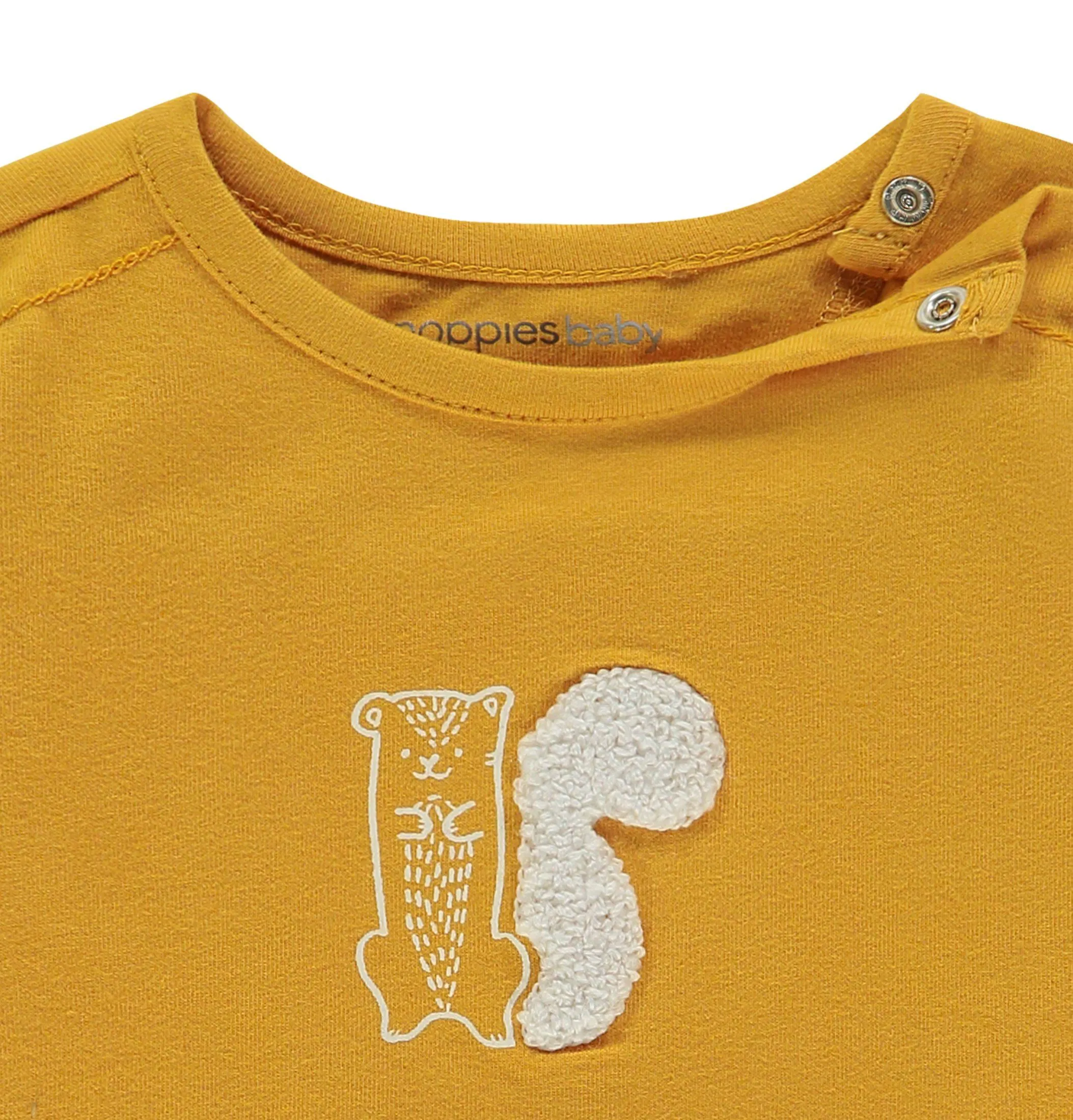 Mustard Textured Squirrel Top - Organic