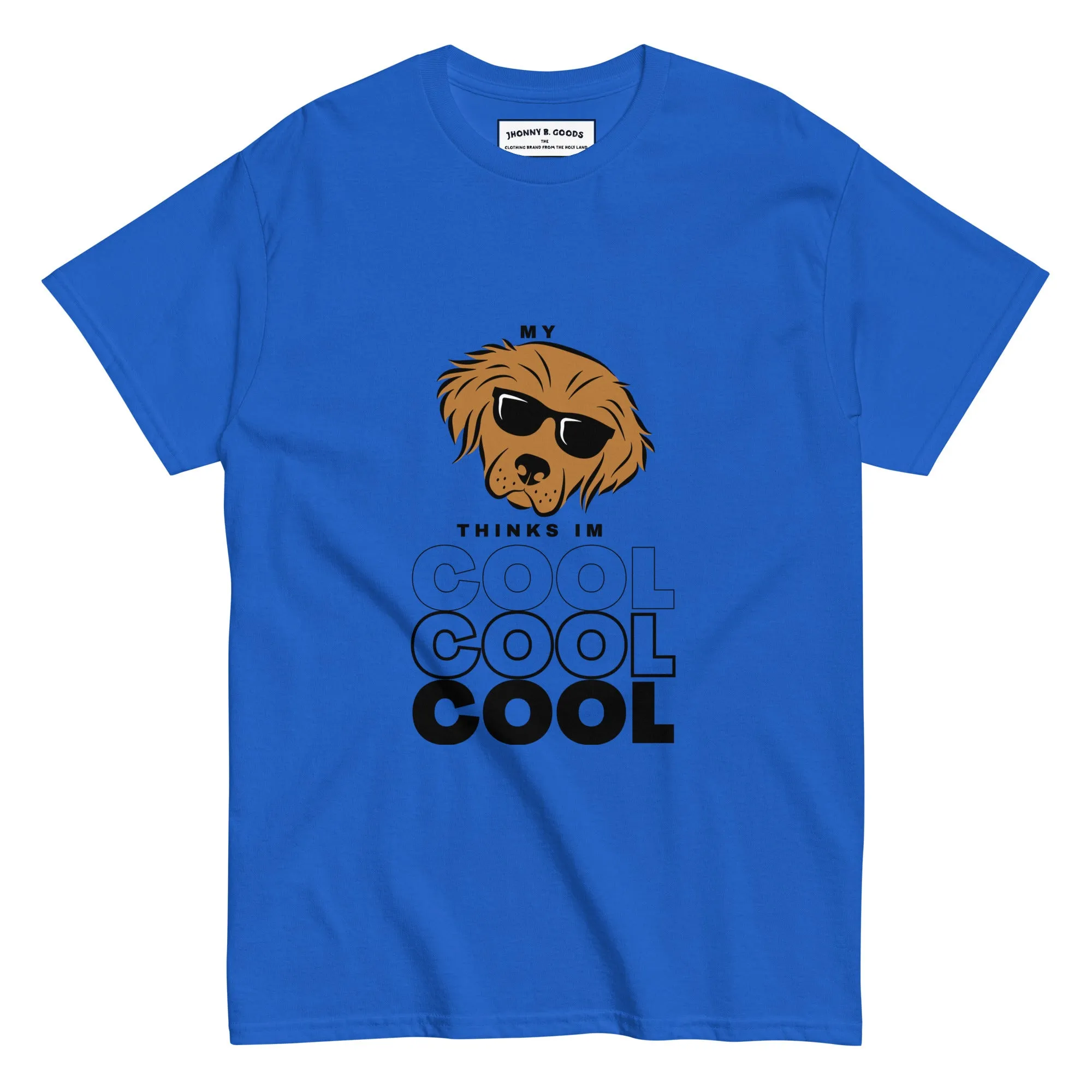 My dog thinks I'm cool Men's dogs classic tee