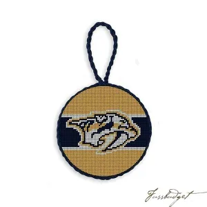 Nashville Predators Needlepoint Ornament