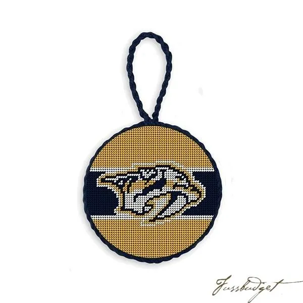 Nashville Predators Needlepoint Ornament