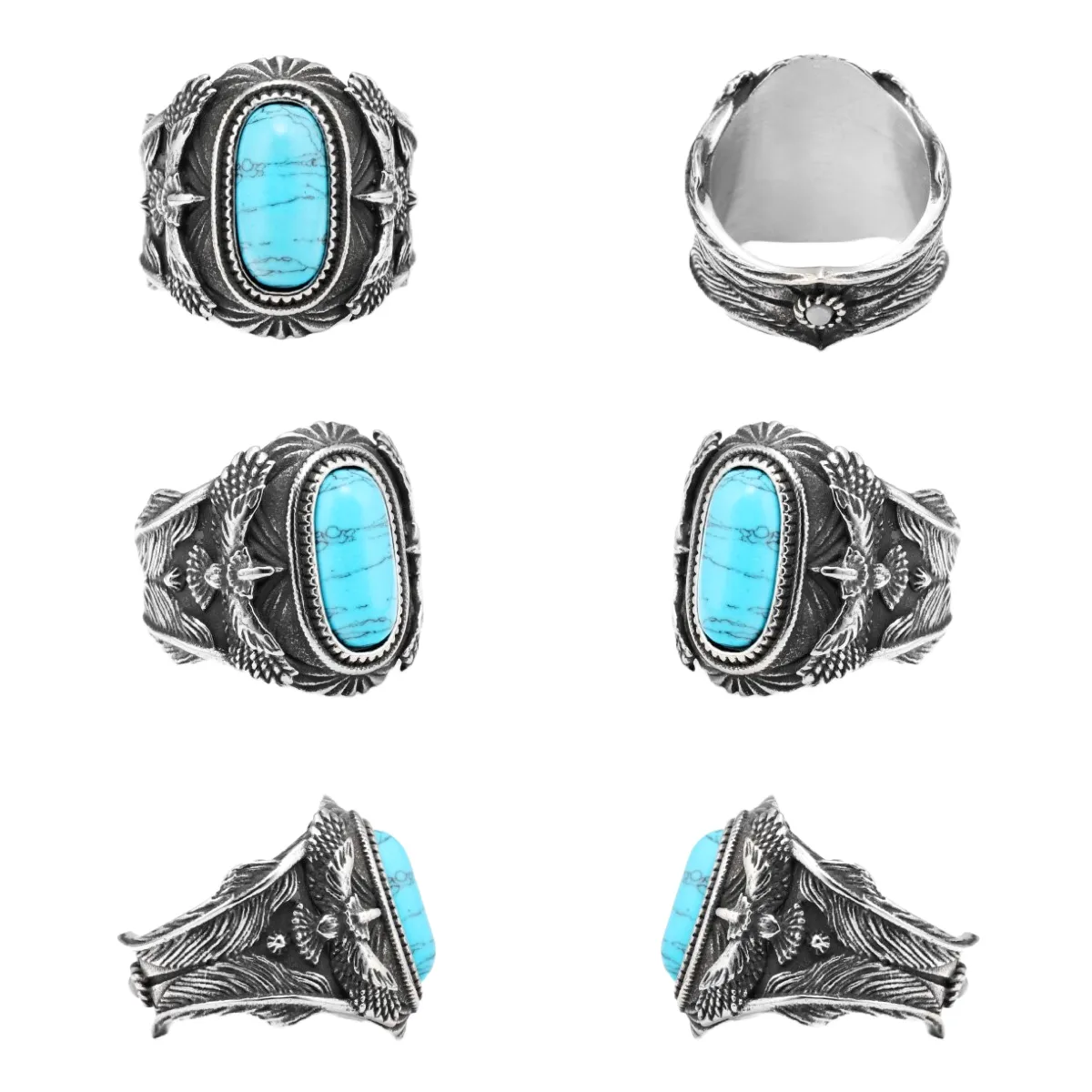 Native Stone Totem Ring