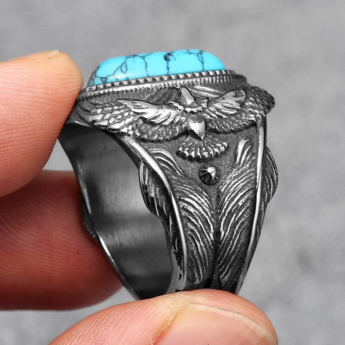 Native Stone Totem Ring