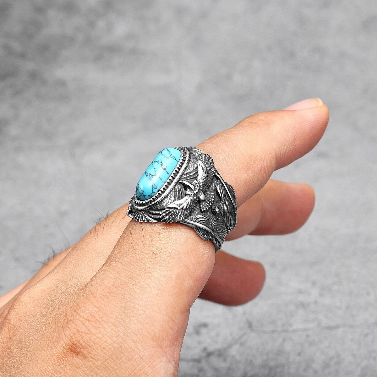 Native Stone Totem Ring