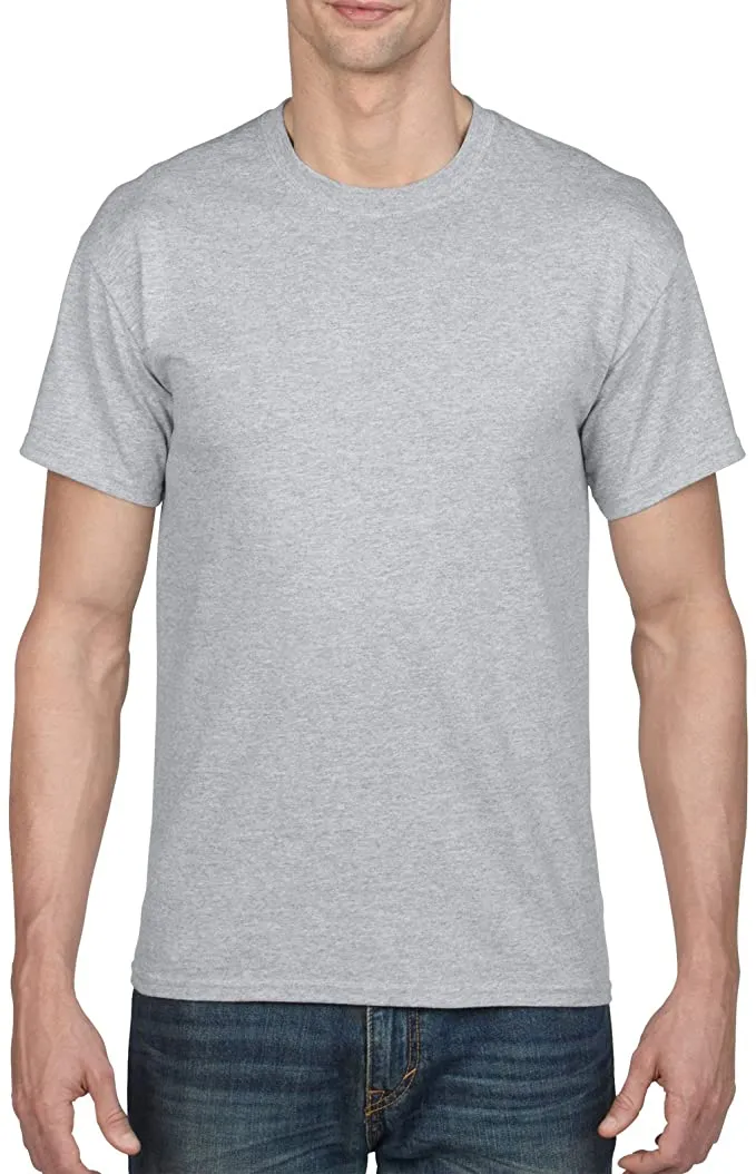 New Hanes Mens Crew Neck T-Shirts, 2-Pack, Light Grey, Sz XL!