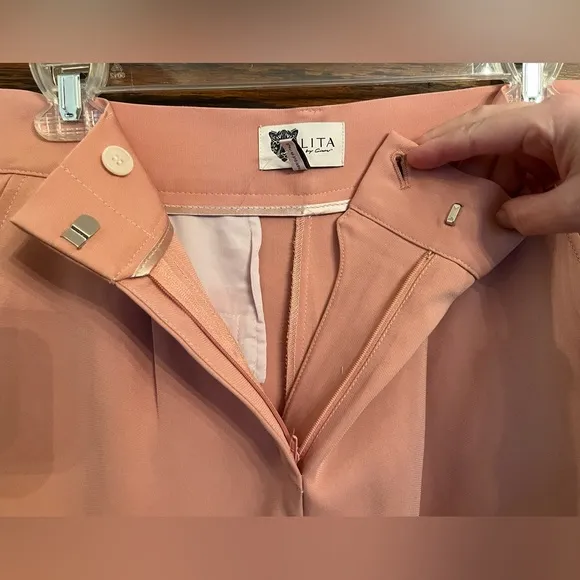 NEW Revolve LITA by Ciara Pink High Rise 6” Trouser Shorts, 6