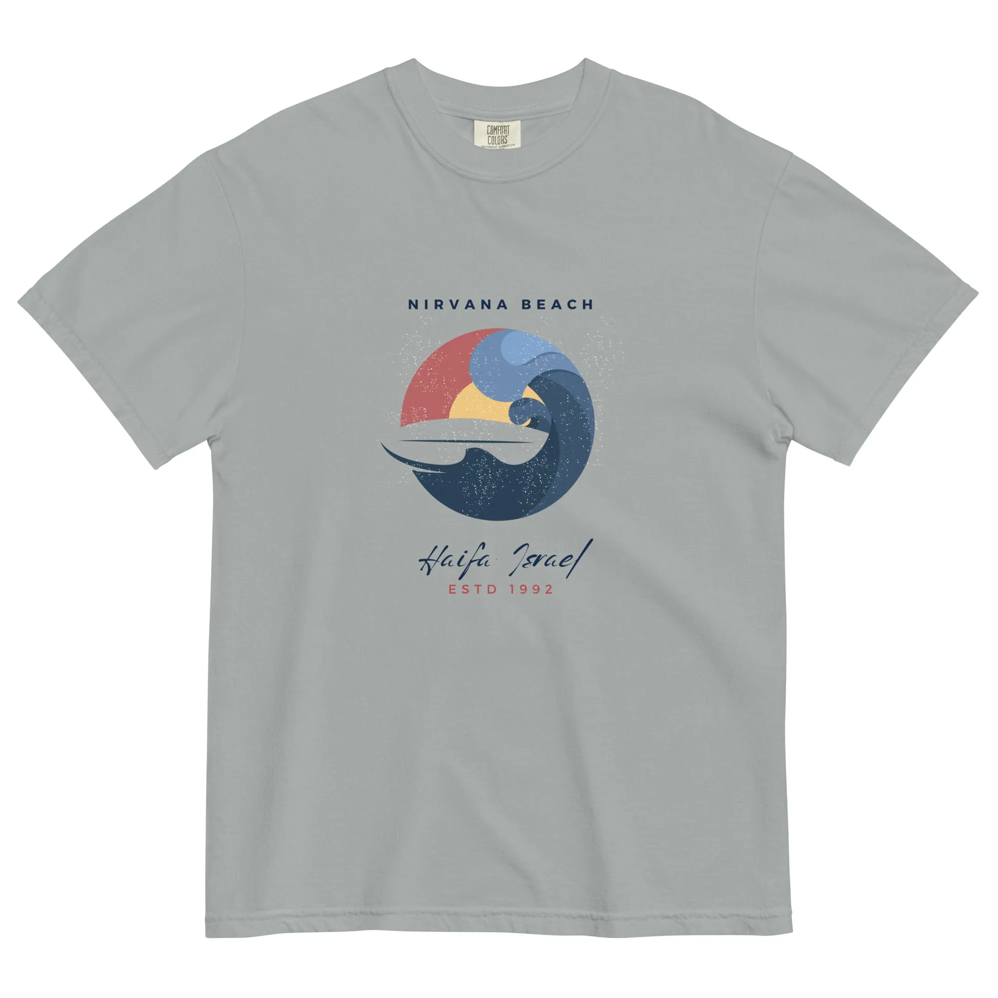 Nirvana Beach men garment-dyed heavyweight t-shirt