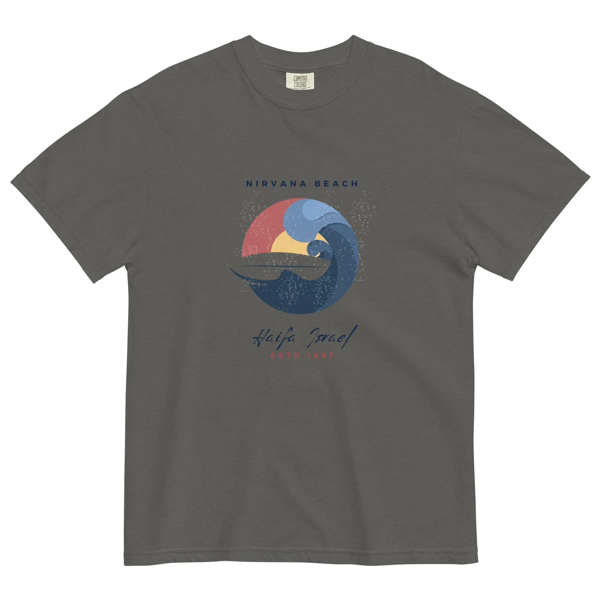 Nirvana Beach men garment-dyed heavyweight t-shirt