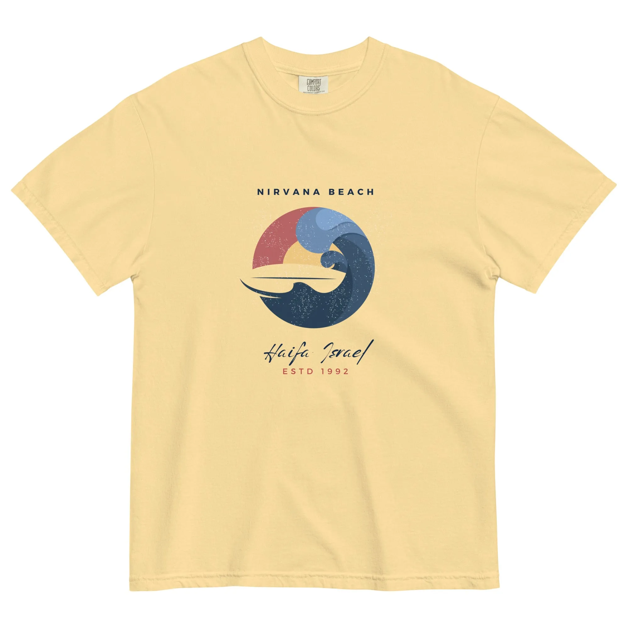 Nirvana Beach men garment-dyed heavyweight t-shirt