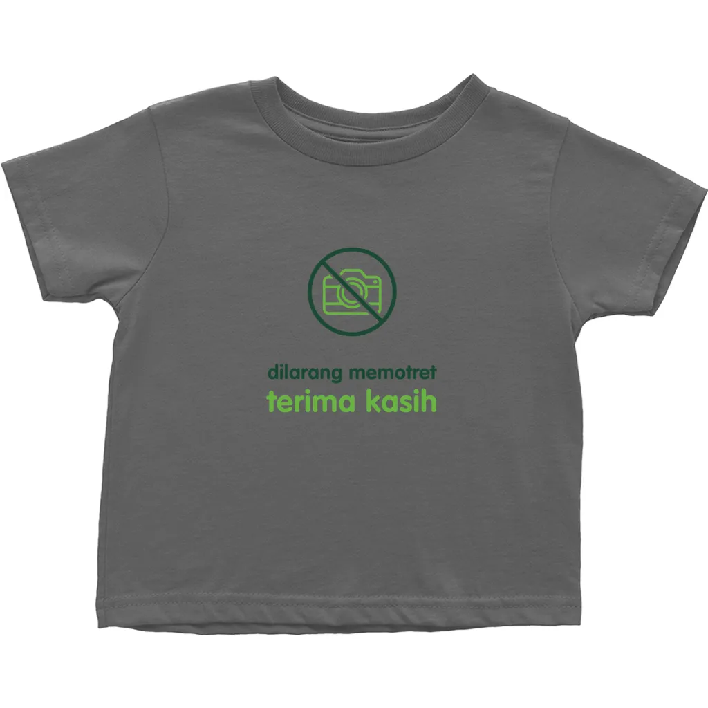 No Paparazzi Toddler T-Shirts (Indonesian)