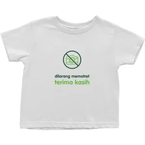 No Paparazzi Toddler T-Shirts (Indonesian)