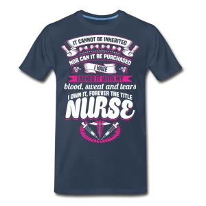 Nurse Earned Men’s Premium Organic T-Shirt (CK1634)