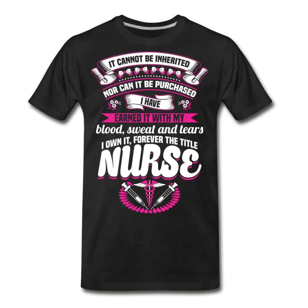 Nurse Earned Men’s Premium Organic T-Shirt (CK1634)