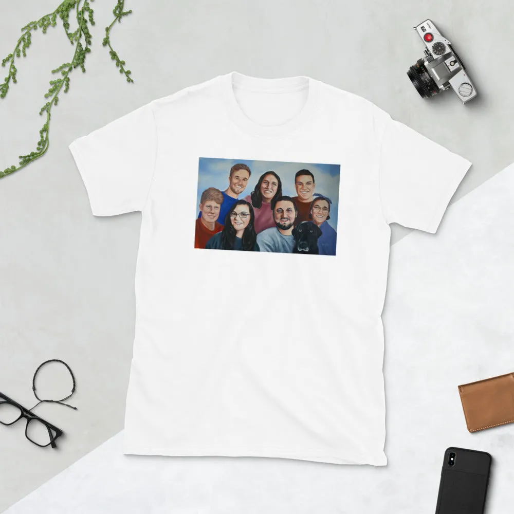 Oil Painting Print on a Short-Sleeve Unisex T-Shirt