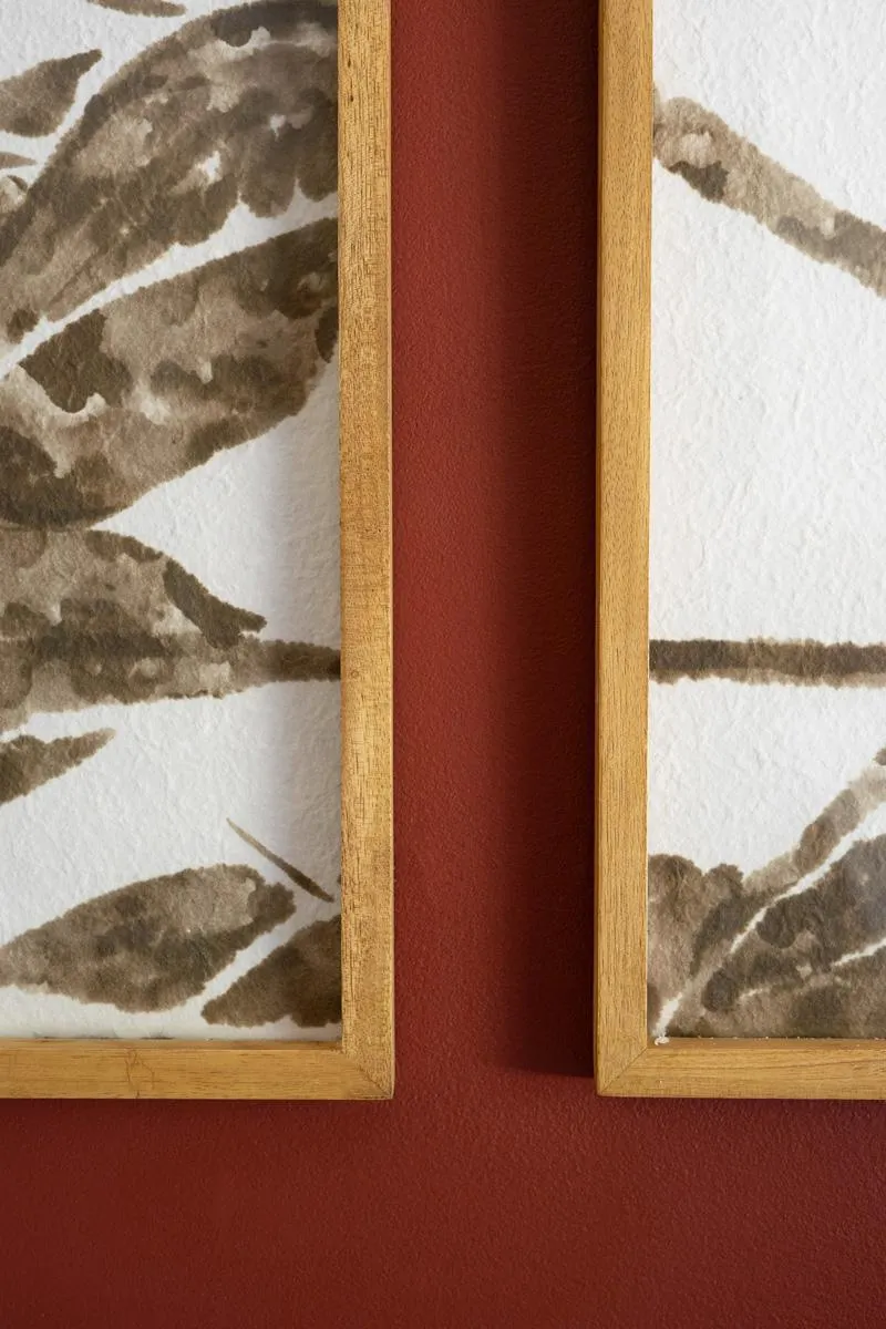 Olive Branch Triptych Prints with Mat under Glass