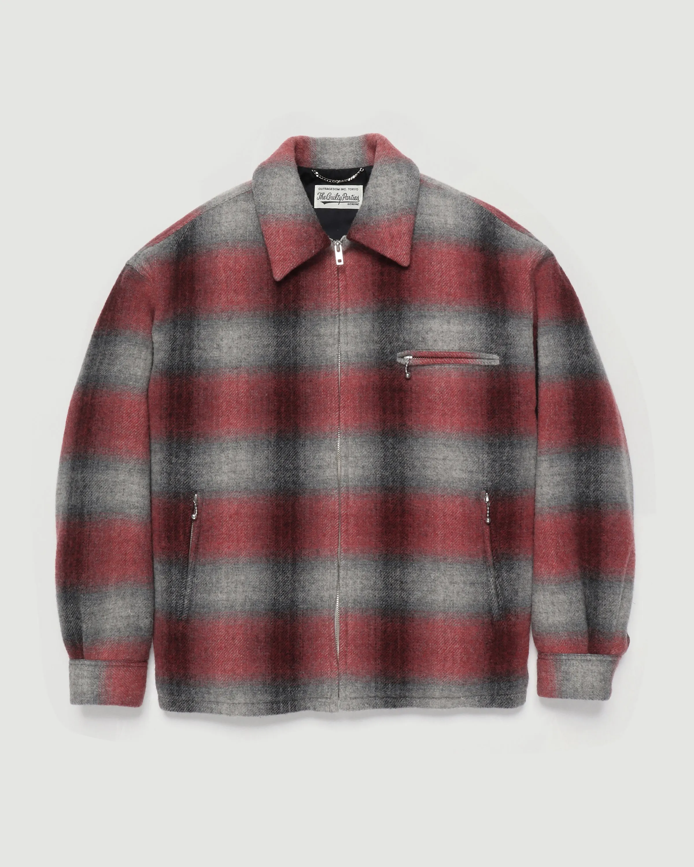 Ombre Check 50's Jacket (Type-1) Red