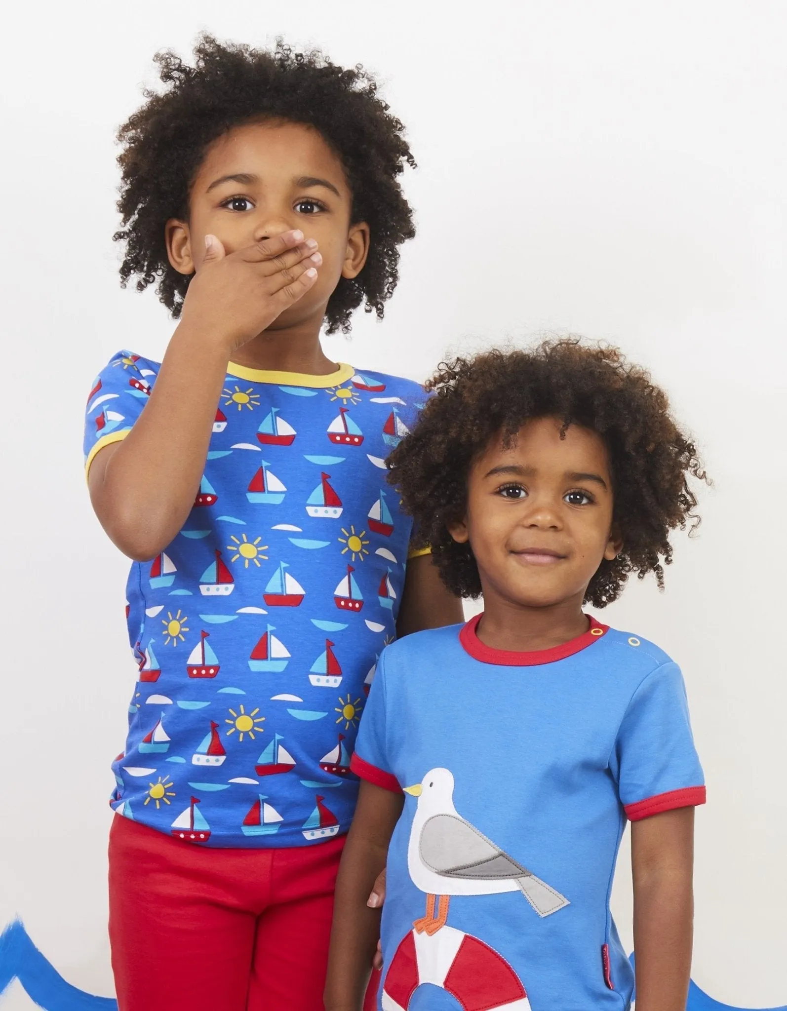Organic Boat Print T-Shirt