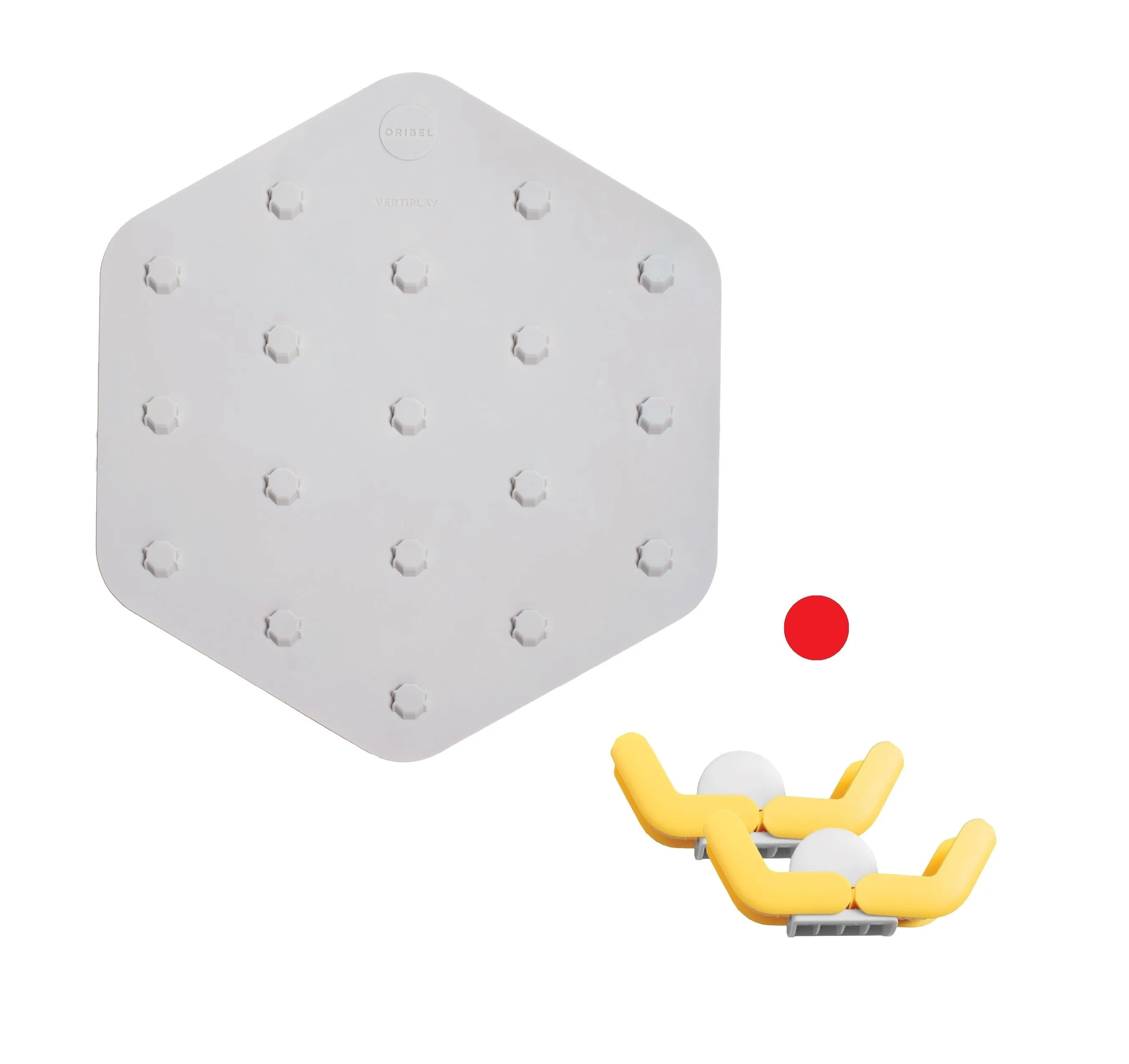 Oribel Vertiplay STEM Marble Run Wall Toy Part - 1 Base Board   1 Wooden Ball   End Connectors