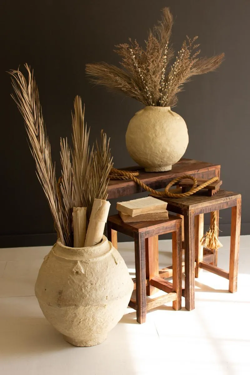 Paper Mache Urn / Large